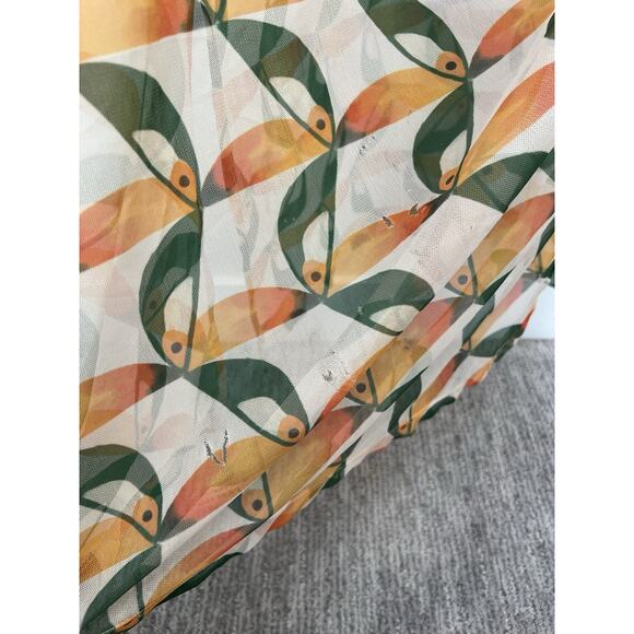 Farm Rio x Anthropologie Farm Rio Printed Toucan Sun Mesh Dress, Sz XL - Read - Picture 7 of 12